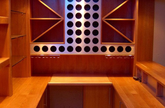 Custom Cherry wood bar